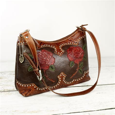 genuine leather western purses